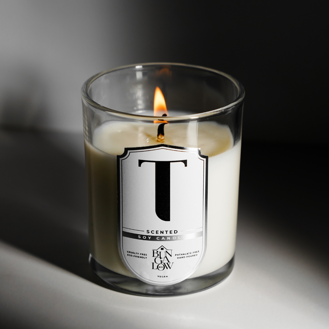 Bungalow 801 Phthalate Free Customized Monogram Scented Candle 1