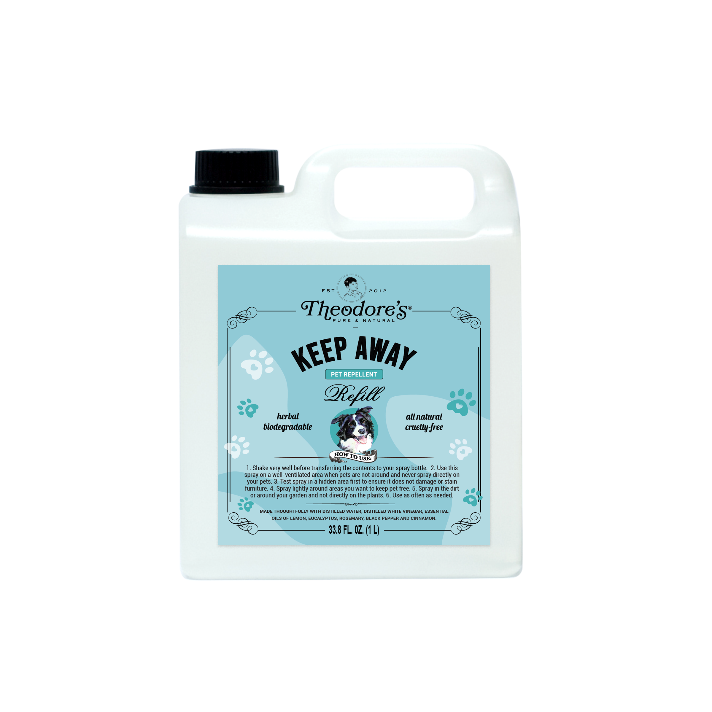 Theodores Keep Away Pet Repellent 1L Refill