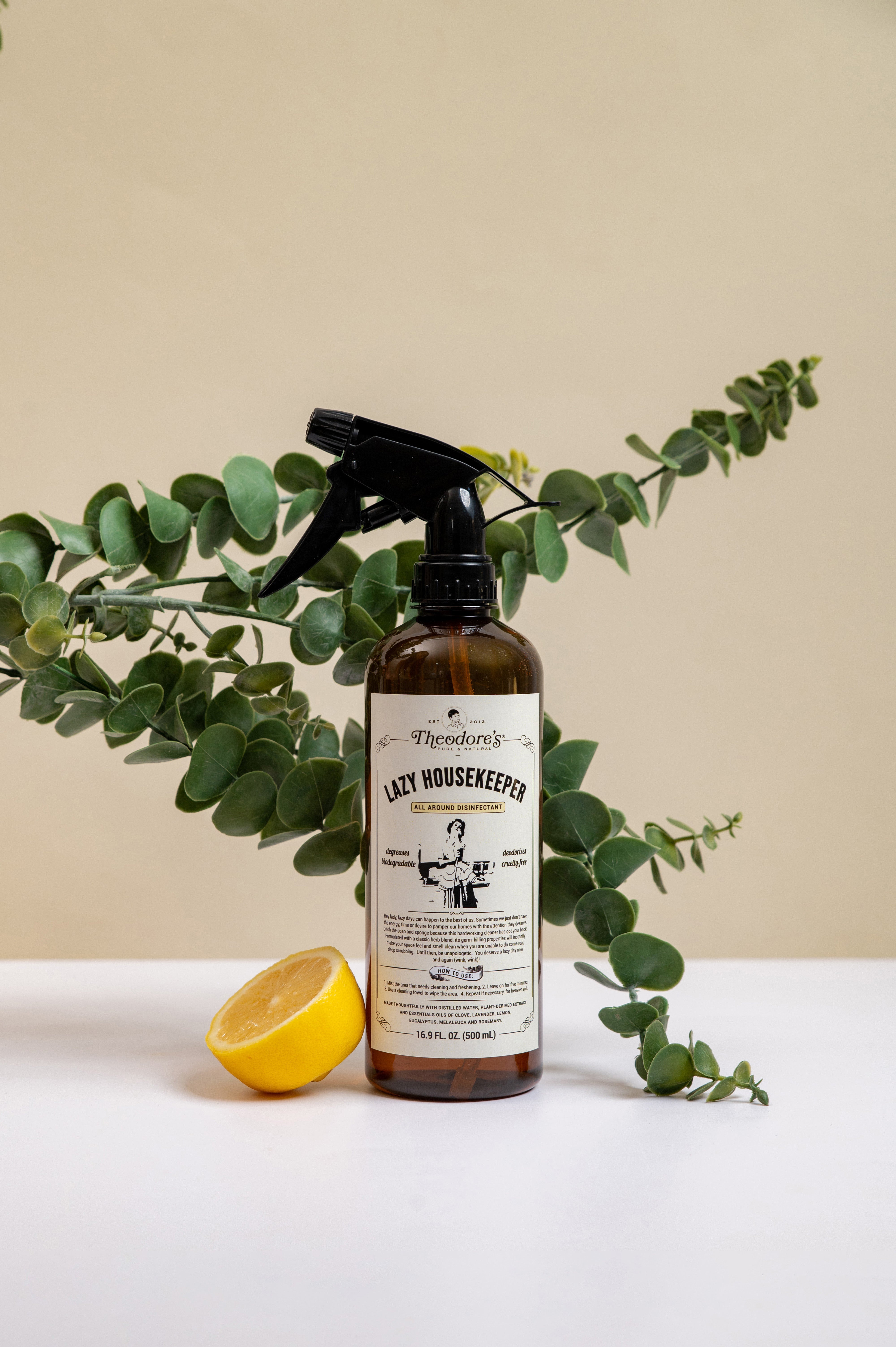 Theodores Natural Disinfectant Deodorizer Degreaser Lazy Housekeeper 1
