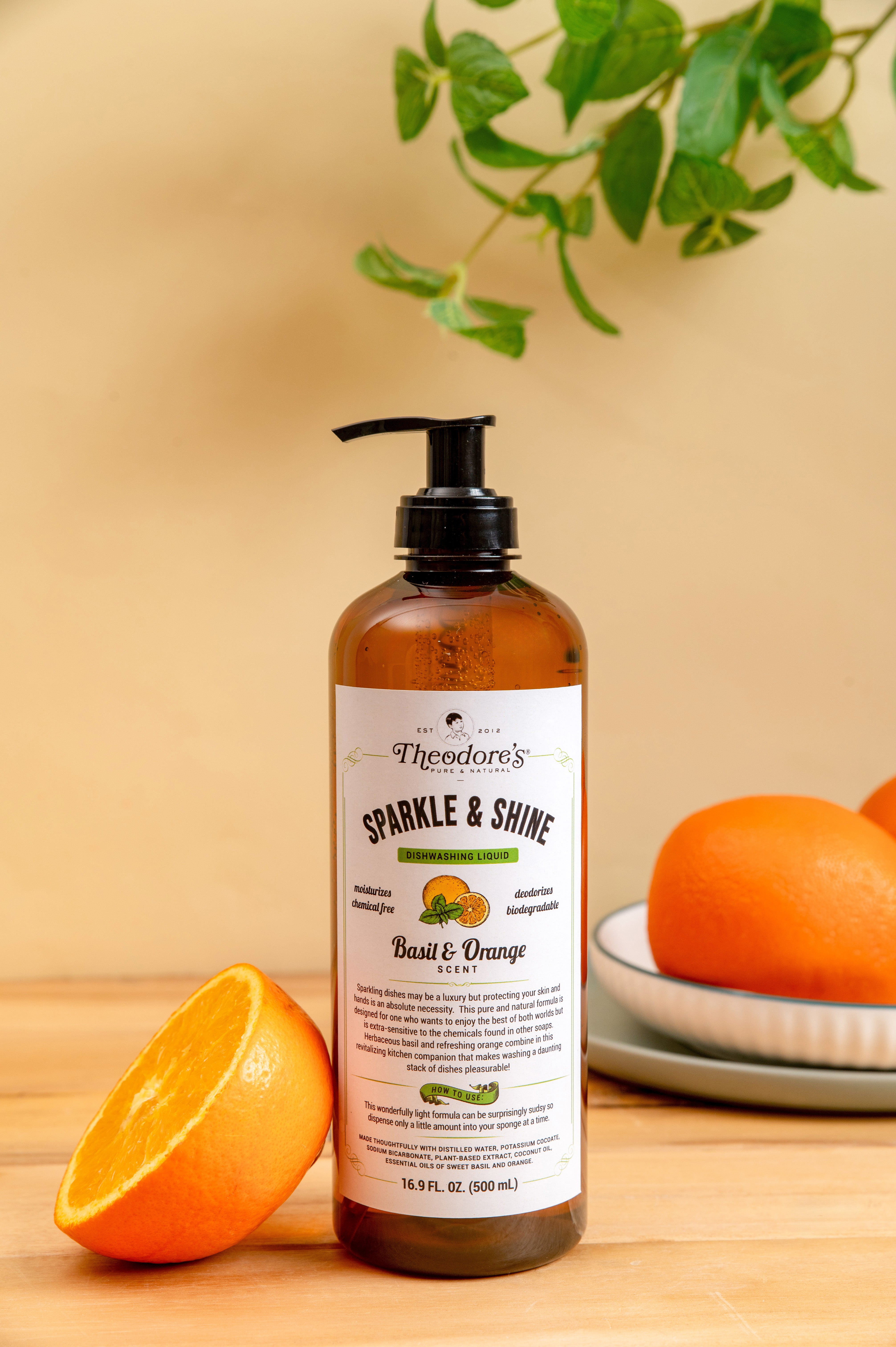 Theodores Natural Sparkle Shine Dishwashing Liquid 1