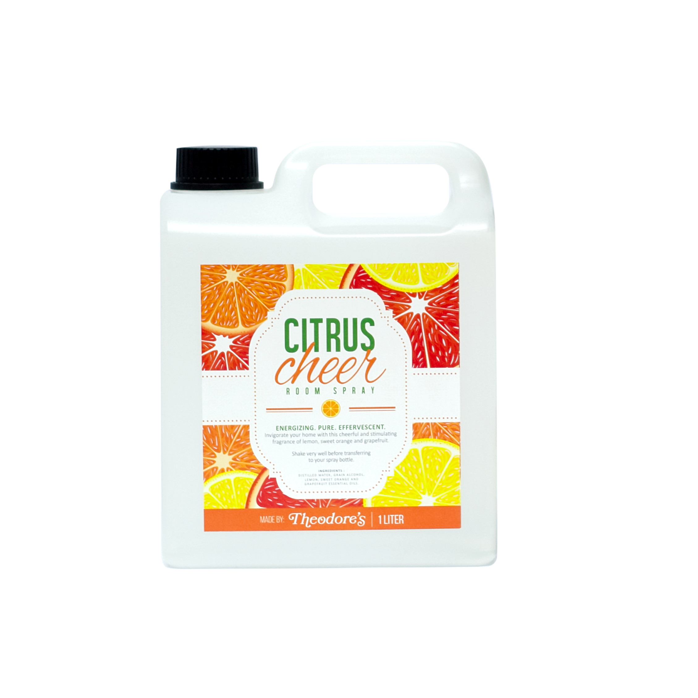 Theodores Citrus Cheer Aromatherapy Room Spray 1L