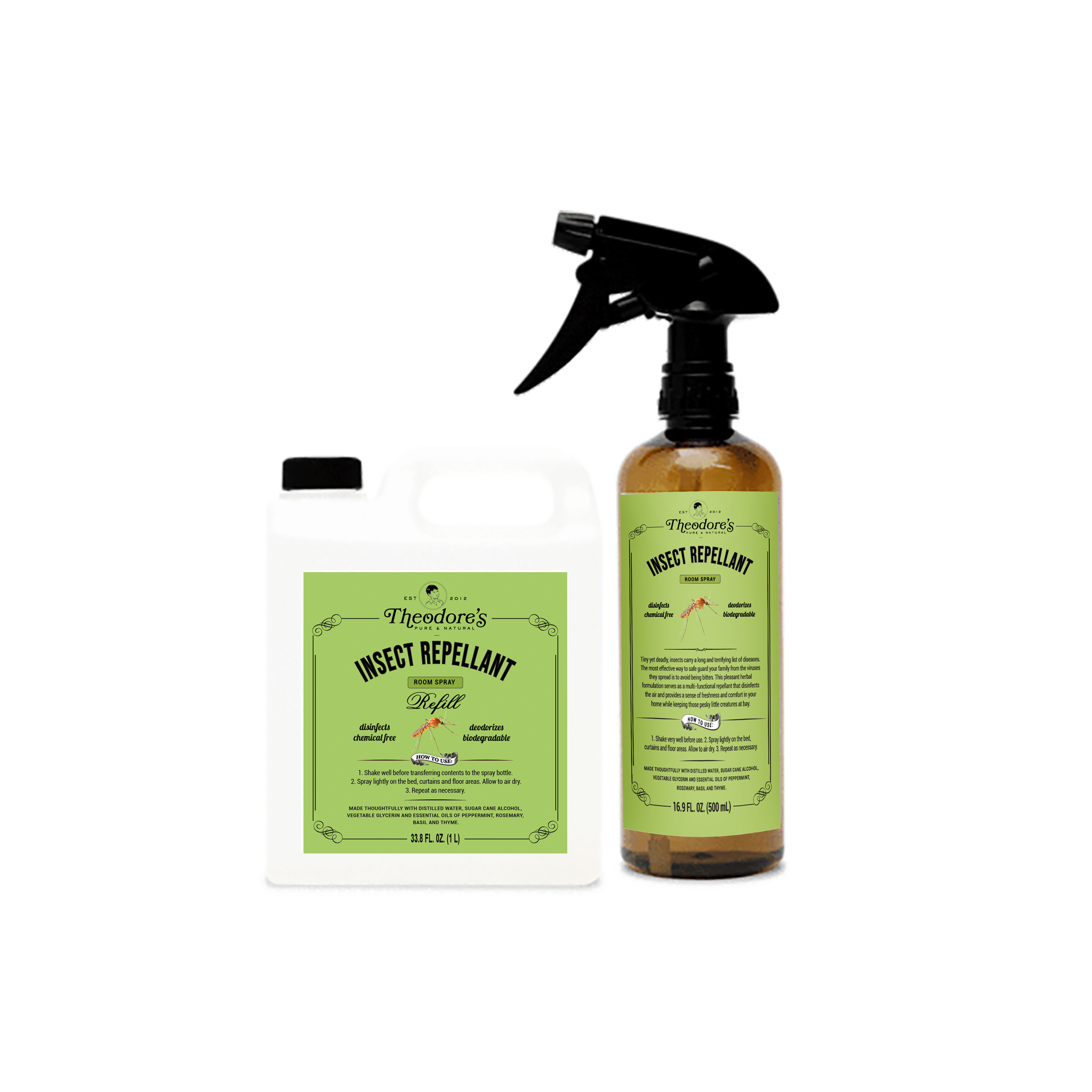 Theodores Insect Repellant 500 mL 1L Refill