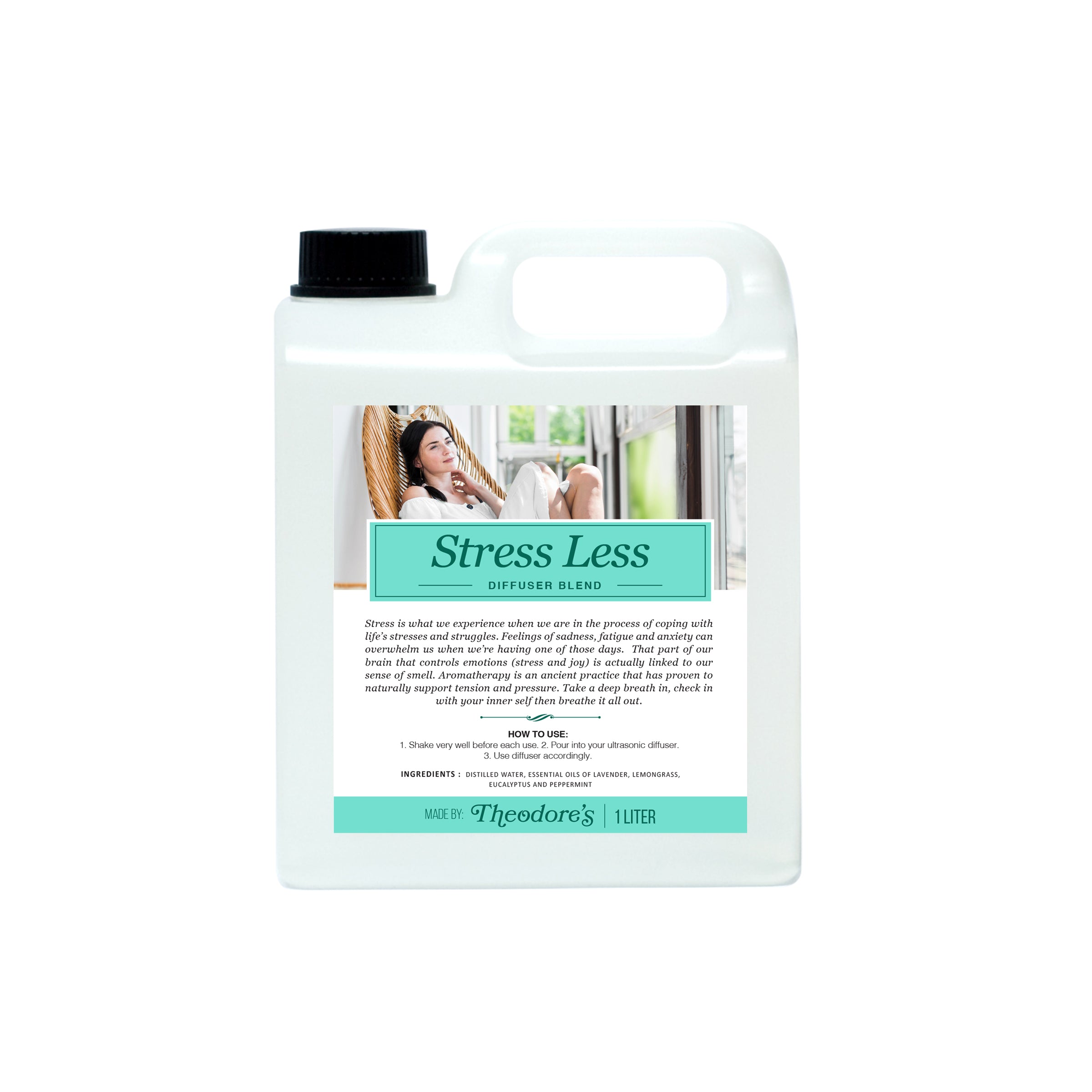 Theodores Stress Less Diffuser Blend 1L Refill
