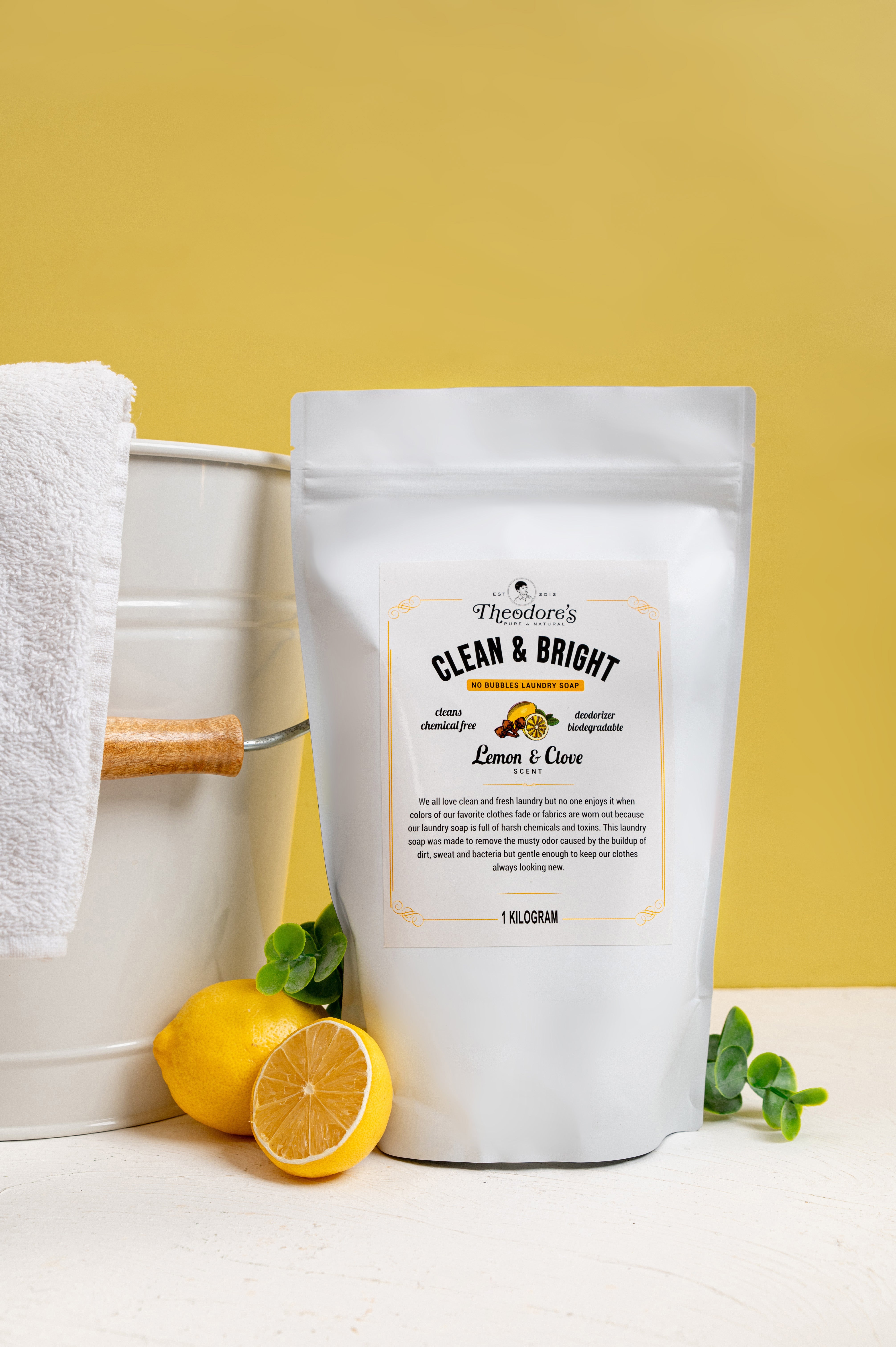 Theodores Natural Clean Bright Laundry Soap Powder