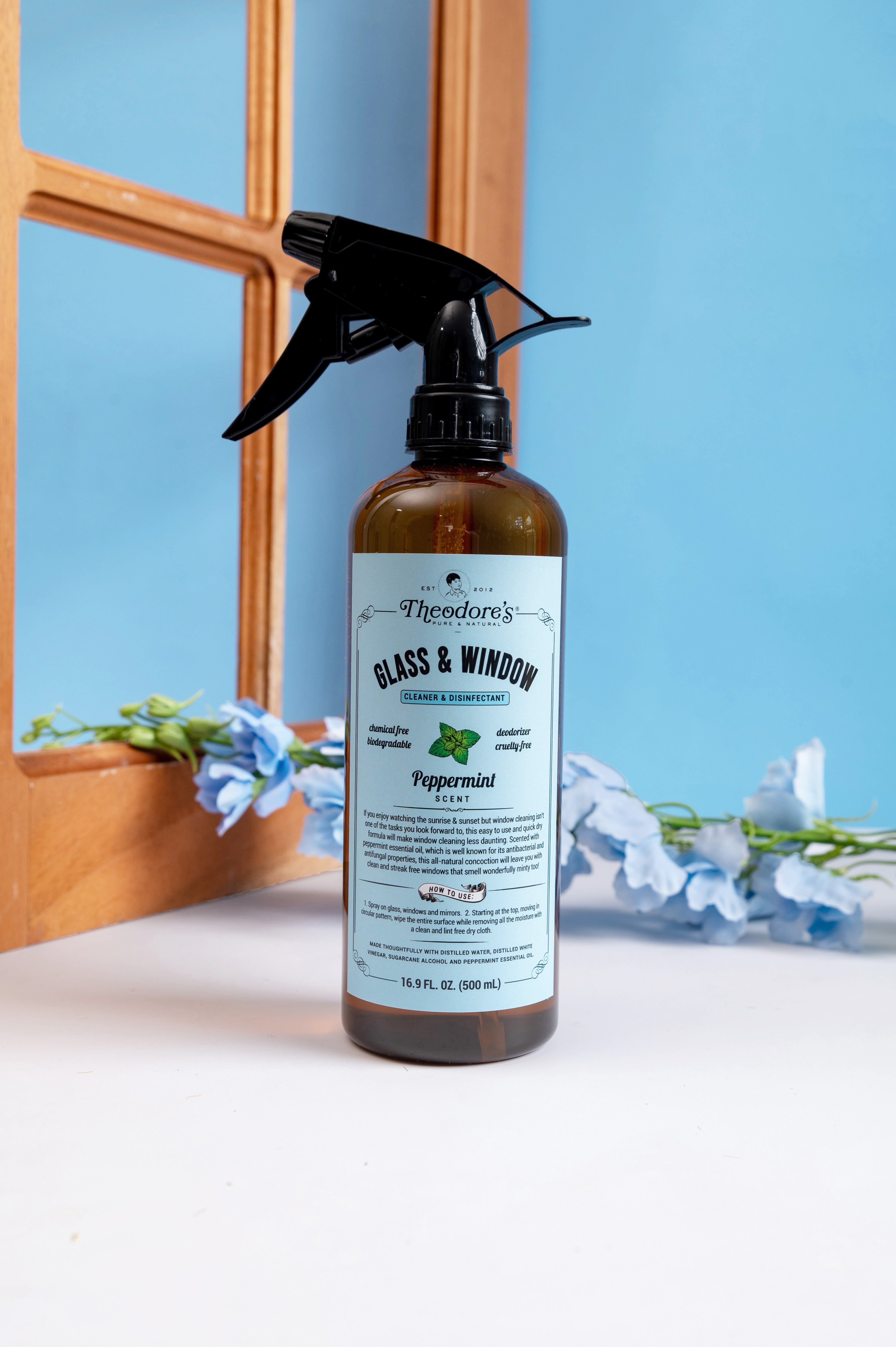 Theodores Natural Glass Window Cleaner Peppermint 1
