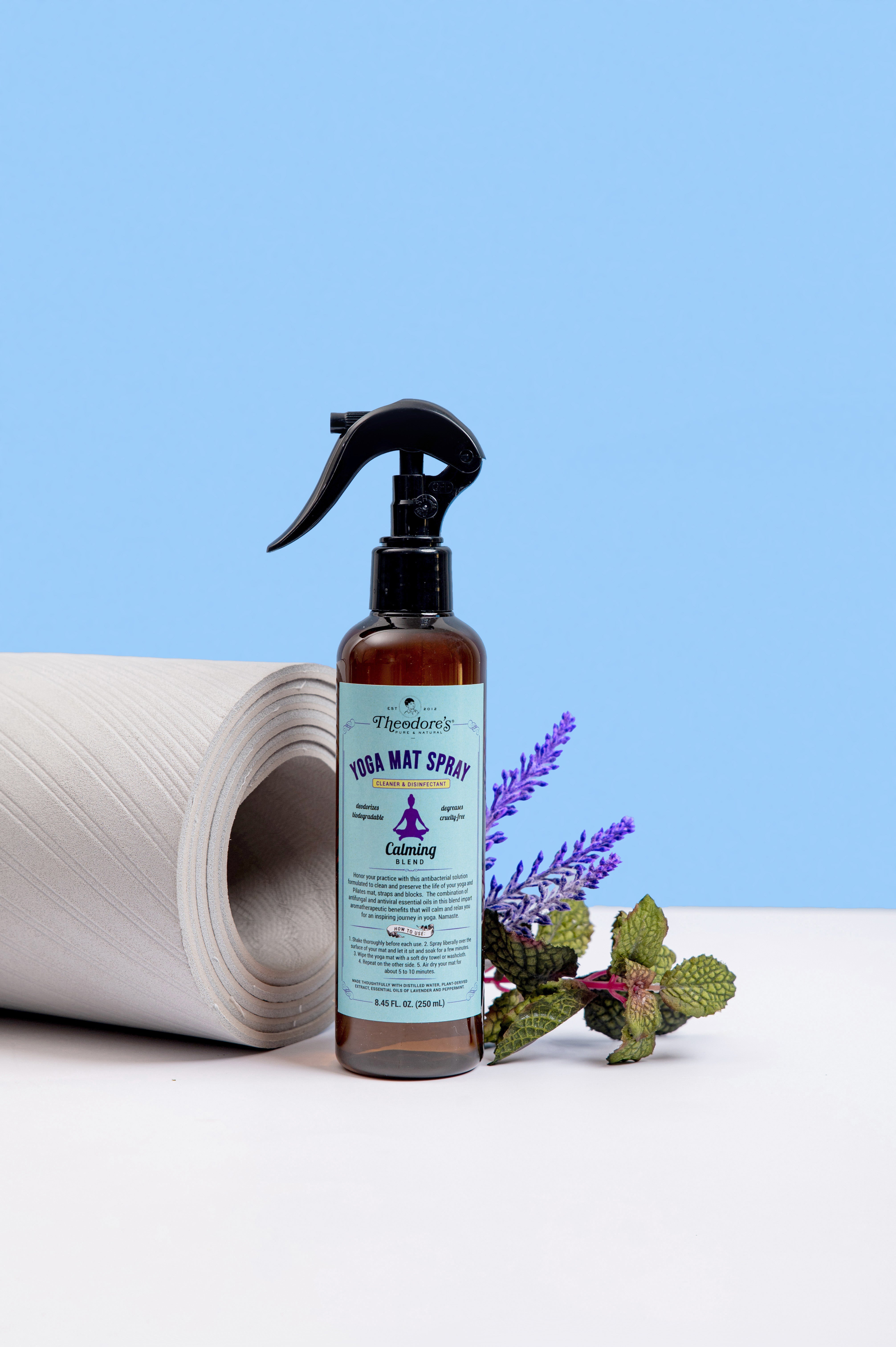 Theodores Natural Yoga Mat Spray Calming 1