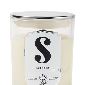 Candle with Customized Monogram Label