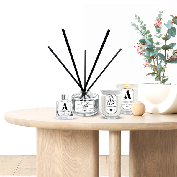 Reed Diffuser with Bungalow 801 Label