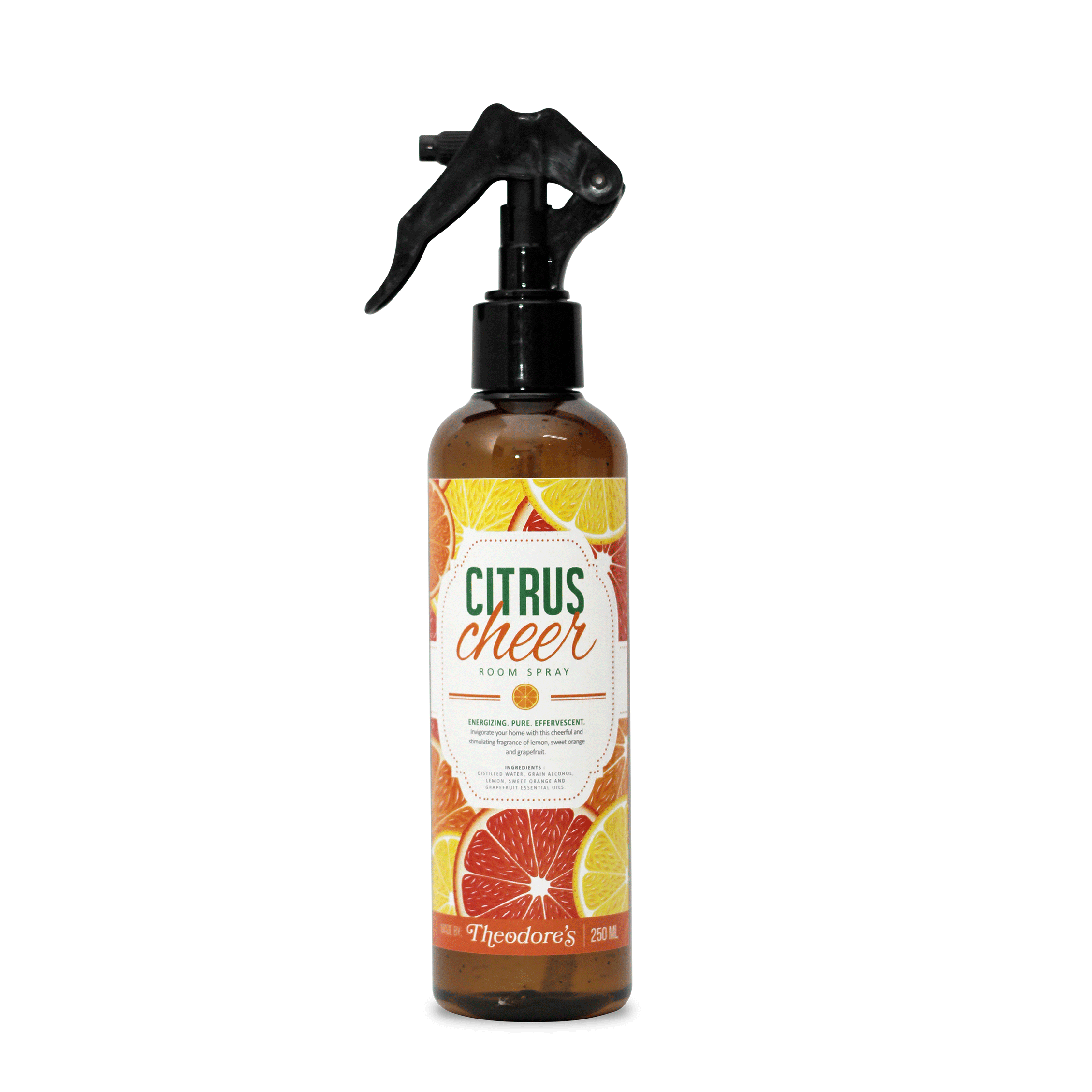 Theodores Citrus Cheer Aromatherapy Room Spray 250mL