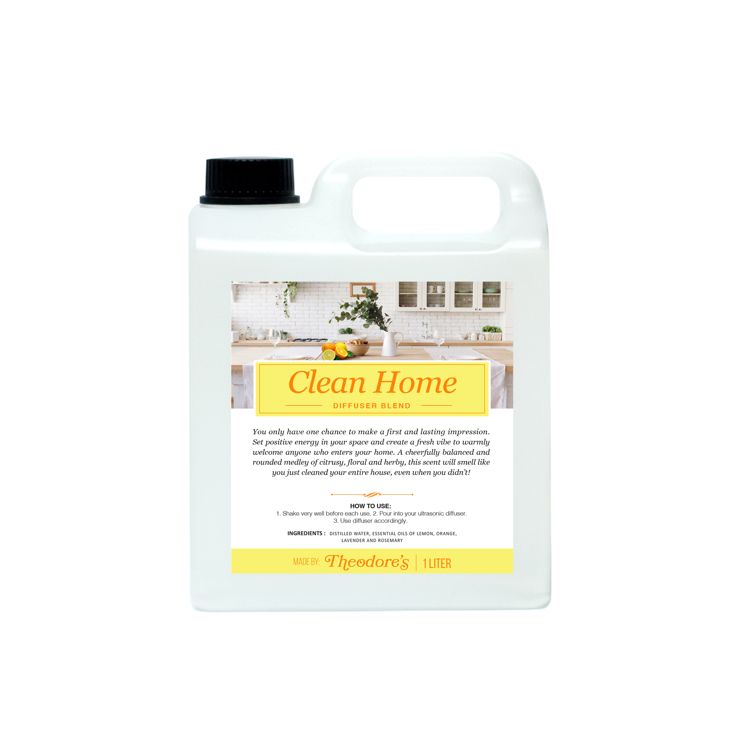 Theodores Clean Home Diffuser Blend 1L Refill 2
