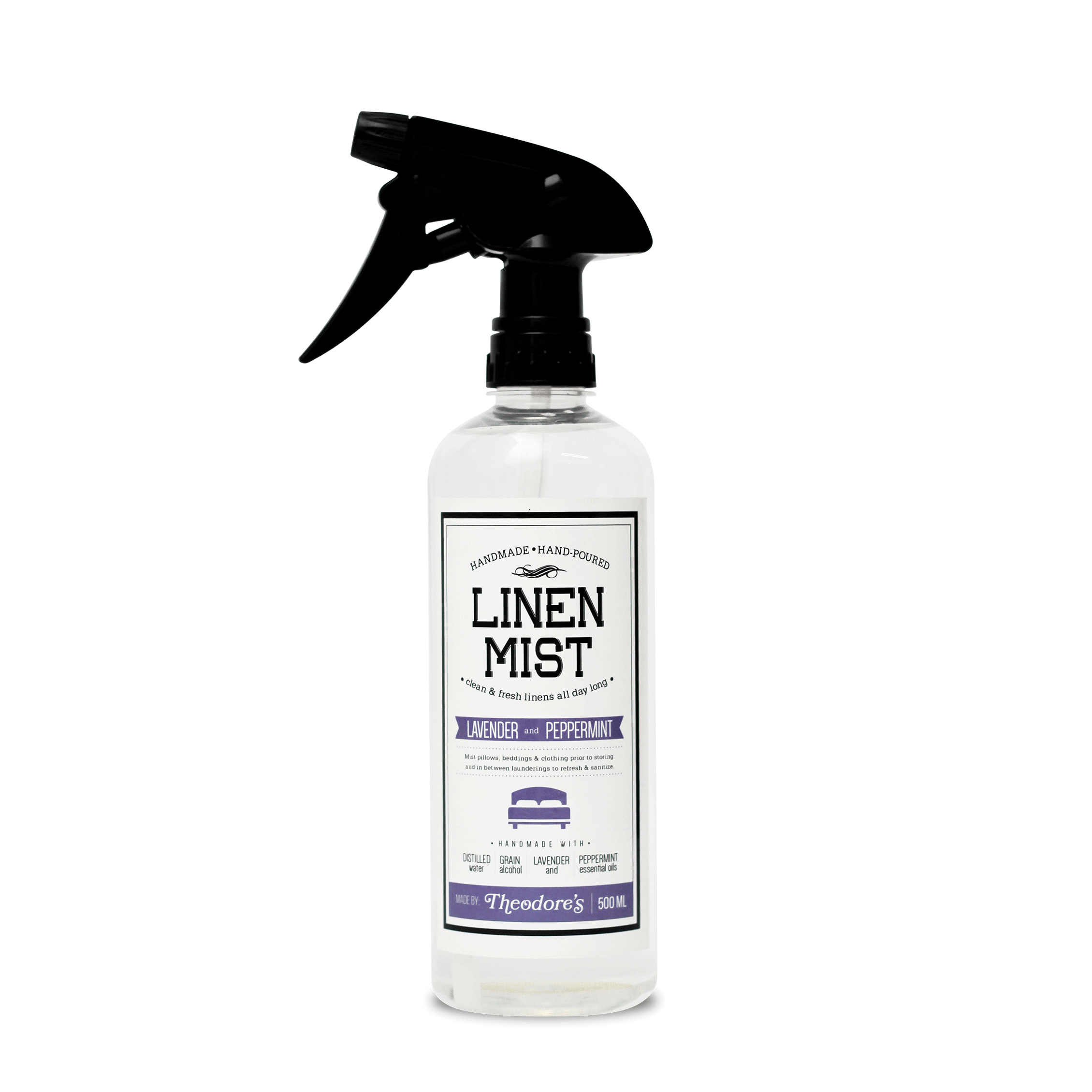 Theodores Linen Mist Deodorizer Disinfectant Spray 500mL