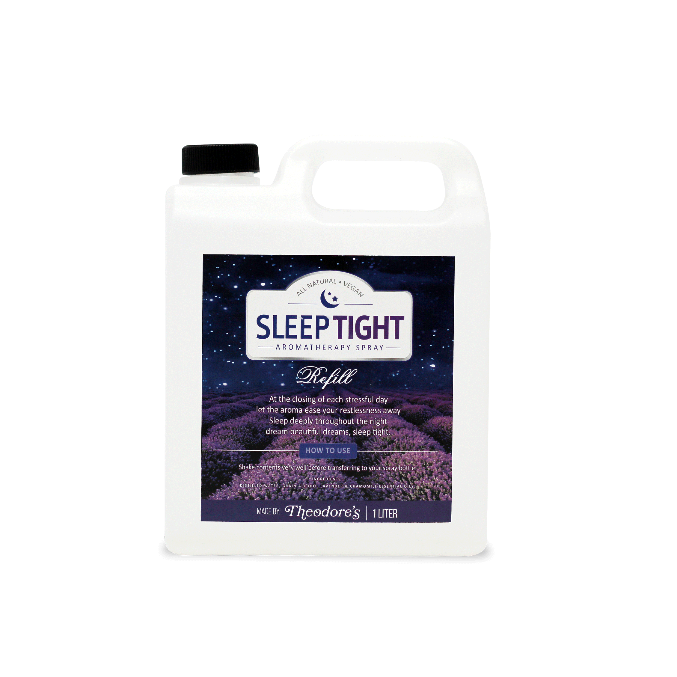 Theodores Sleep Tight Calming Aromatherapy Spray 1L Refill